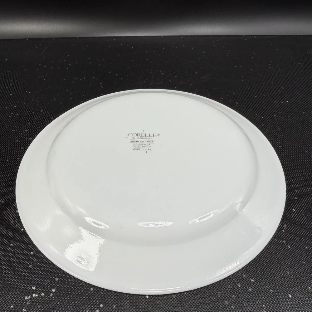 Corelle Oceanview Dishes Plates Corning Vitrelle‎ Glass USA Set of 4 VTG 7 Inch